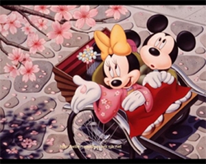 Disney plaatjes Mickey en minnie mouse 